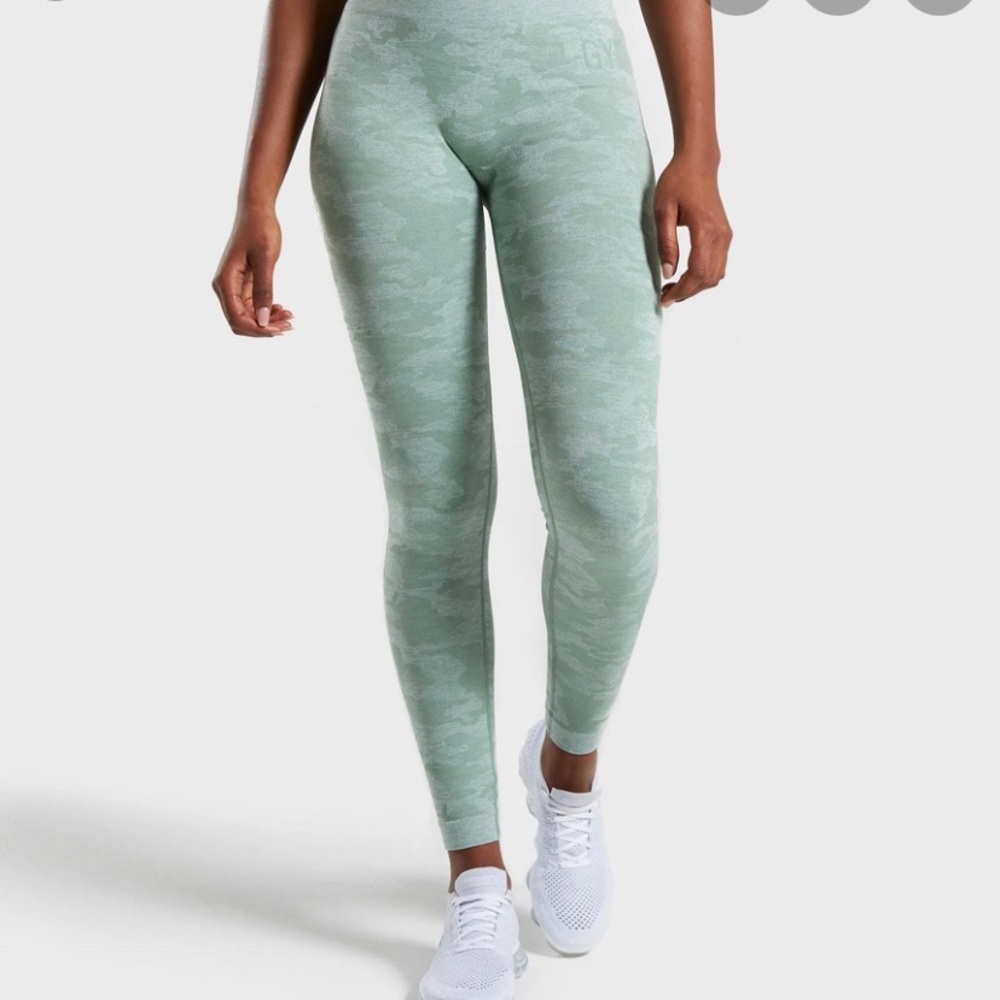Gymshark camo mint leggings
